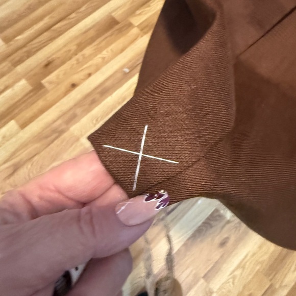 Talbots Brown Linen Blend Skirt Set - Picture 9 of 16